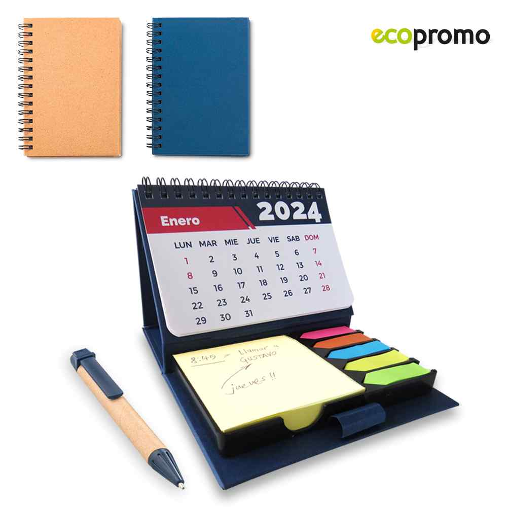 Set De Escritorio Sticky Calendar - Producto promocional personalizable