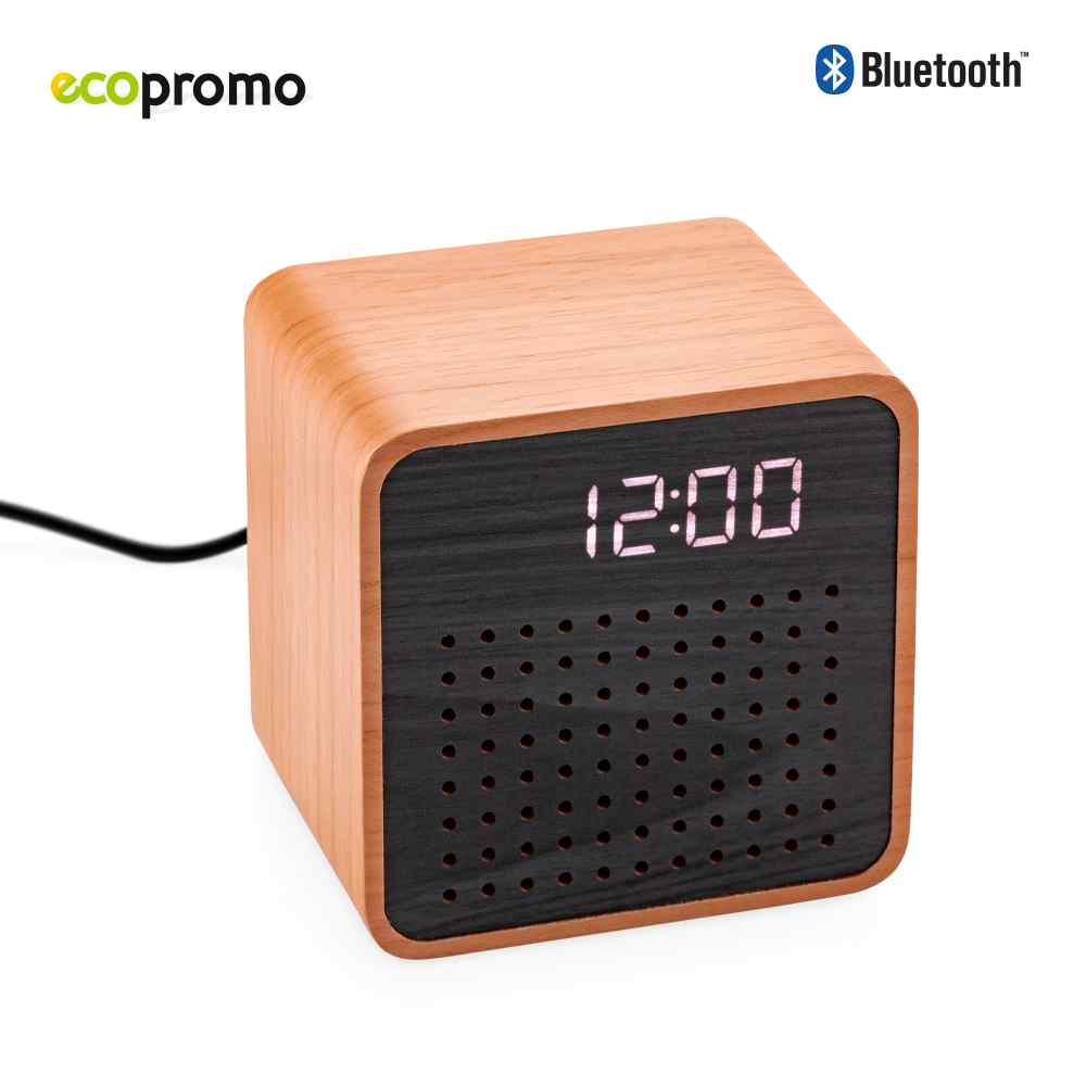 Speaker Bluetooth Clock Eco - Producto promocional personalizable
